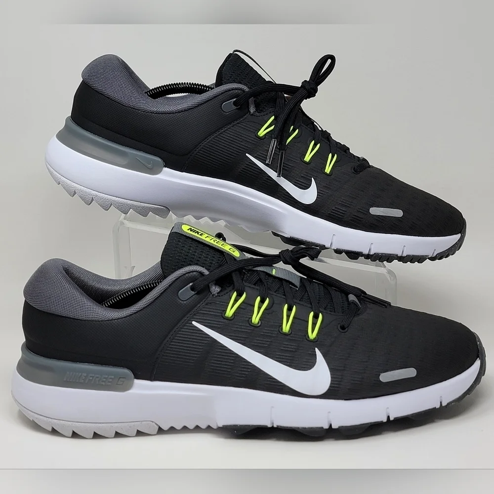 Nike Free Golf NN Golf Shoes Black Iron Grey White FN0332-001 Mens Size 10‎ New
